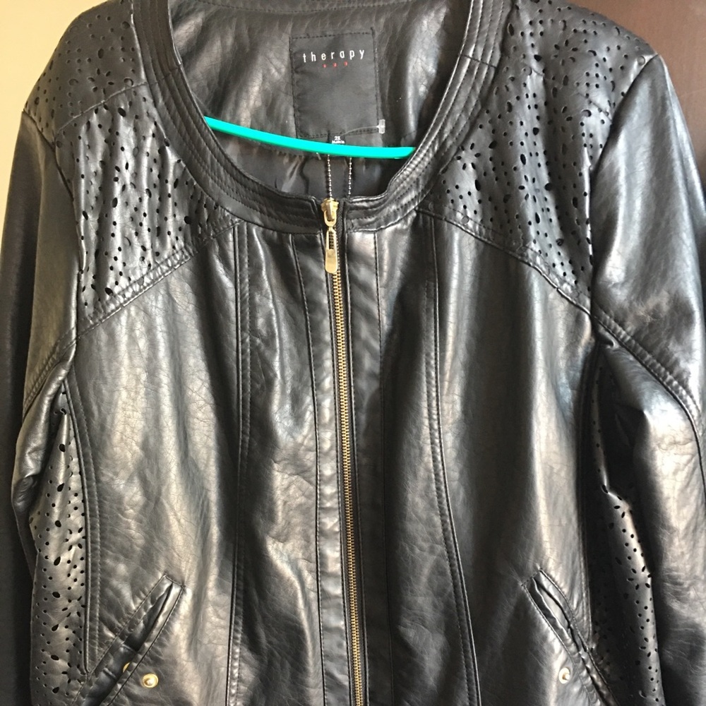 Women's Faux Leather Jacket Size XXL